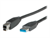 ROLINE USB Cable, USB 3.0, USB/A-USB/B M-M, 3m,
