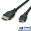 ROLINE Adapter Cable, HDMI-MiniHDMI, M-M, 0,8m,