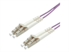 ROLINE Fiber Optic Cable, OM4, LC-LC, 20m, purple,