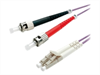 ROLINE Fiber Optic Cable, OM4, LC-ST, 10m, purple,