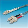 ROLINE Fiber Optic Cable, OM2, LC-SC, 5m, grey,