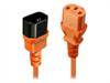LINDY 0,5m IEC Extension Lead, Orange