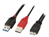 LINDY USB 3.0 DualPower Micro-B 0,5m USB 3.0 + USB