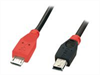 LINDY USB 2.0 cable Type Micro-B / Mini-B OTG, 1m