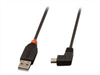 LINDY USB 2.0 Type A/Mini-B 90 0,5m Mini-B plug
