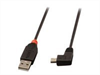 LINDY USB 2.0 Type A/Mini-B 90 1m Mini-B plug