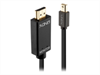LINDY Video Cable, MiniDP-HDMI M-M, 1m, black,