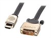 LINDY GOLD Video Cable, Single Link, DVI-HDMI M-M,