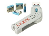 LINDY USB Locks 4xBLUE+Key 4 locks + 1 key colour