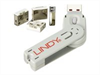 LINDY USB Port Locks 4xWHITE+Key. 4 locks +1 key,