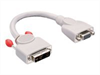 LINDY Video Adapter, DVI-VGA M-F, white, DVI-I