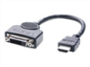 LINDY Video Adapter, HDMI-DVI F-M, 20cm, grey,
