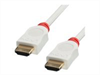 LINDY Video Cable, HDMI-HDMI M-M, 0.5m, white,