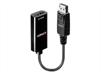 LINDY Video Cable, DP-HDMI M-F, 15cm, black, 4K30