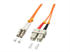 LINDY Fiber Optic Cable, OM2, LC-SC, 15m, orange ,