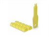 LINDY RJ45 Port Locks, YELLOW, 10x + 1 Key