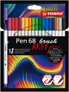 STABILO Fasermaler Pen 68 Brush Arty