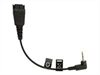 JABRA QD Cord to 2.5mm pin plug angulate 15cm e.g.