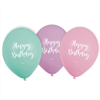 NEUTRAL Ballons Happy Birthday 22.8cm