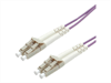 ROLINE Fiber Optic Cable, OM4, LC-LC, 10m, purple,