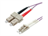 ROLINE Fiber Optic Cable, OM4, LC-SC, 3m, purple,