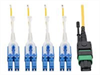 EATON MTP/MPO, APC, to 4xLC UPC Singlemode