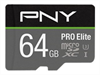 PNY MICRO-SD Card PRO ELITE 64GB Class 10 XC UHS I