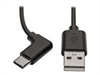 EATON TRIPPLITE USB-A to USB-C cable, Right-Angle,