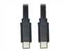 EATON TRIPPLITE USB-C Flat Cable, M/M, USB 2.0,